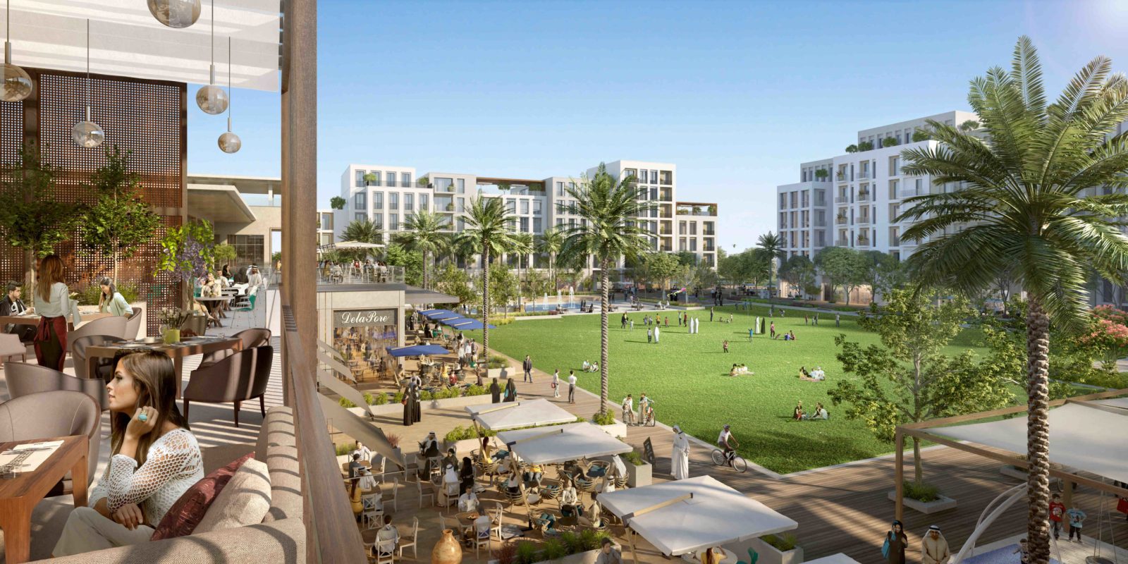 Computer-generated render of The Valley by Emaar, the townhouse masterplan on the Dubai-Al Ain Road