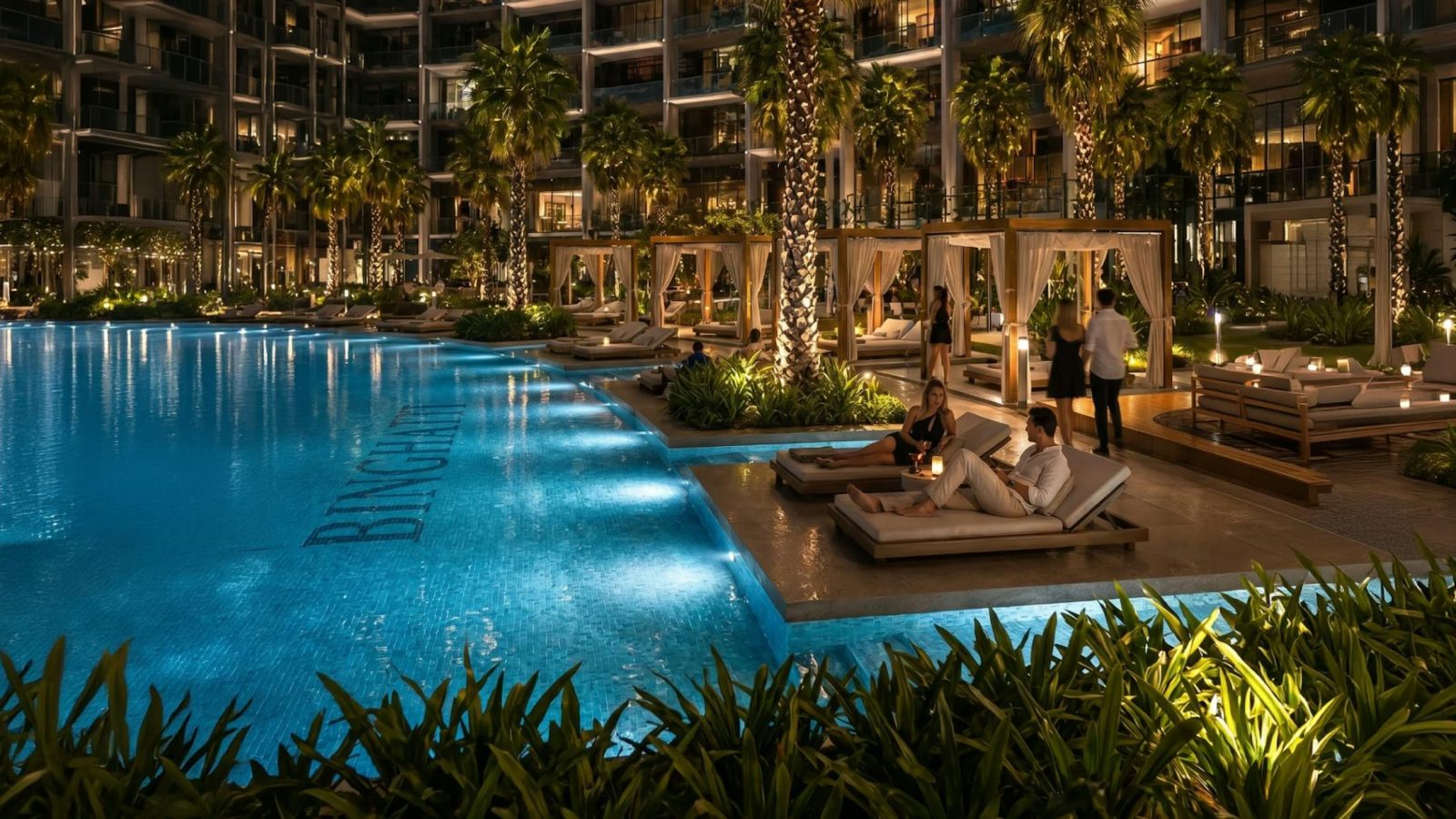 Swimming pool at Binghatti Wraith by Binghatti Developers
