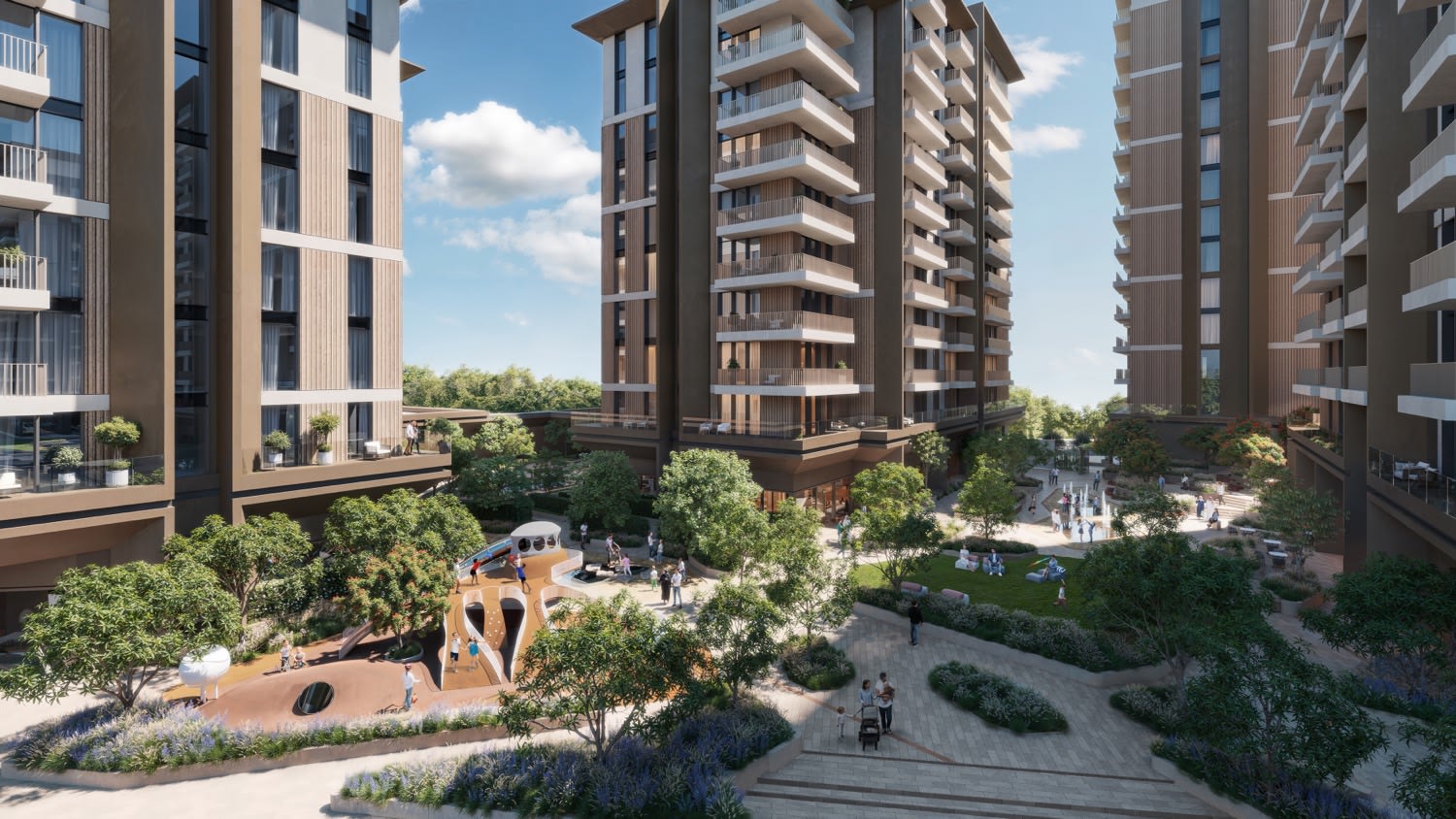 Expo Valley Views, landscaped courtyard