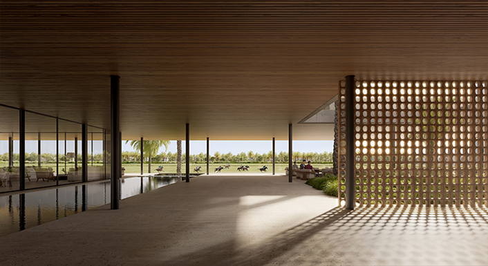 Polo field at Grand Polo Club & Resort, Dubai