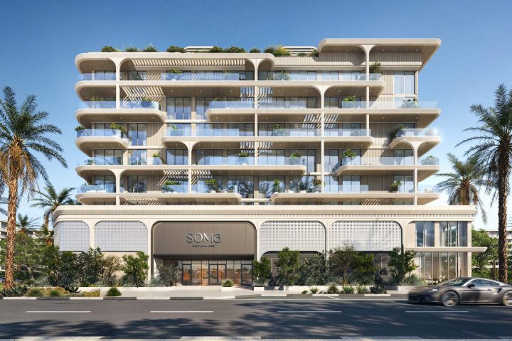SOMA Residences, SOMA Residences street elevation, Dubai Islands
